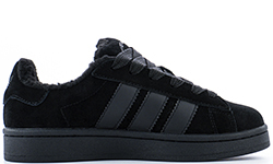 Adidas Campus 00s Black с мехом