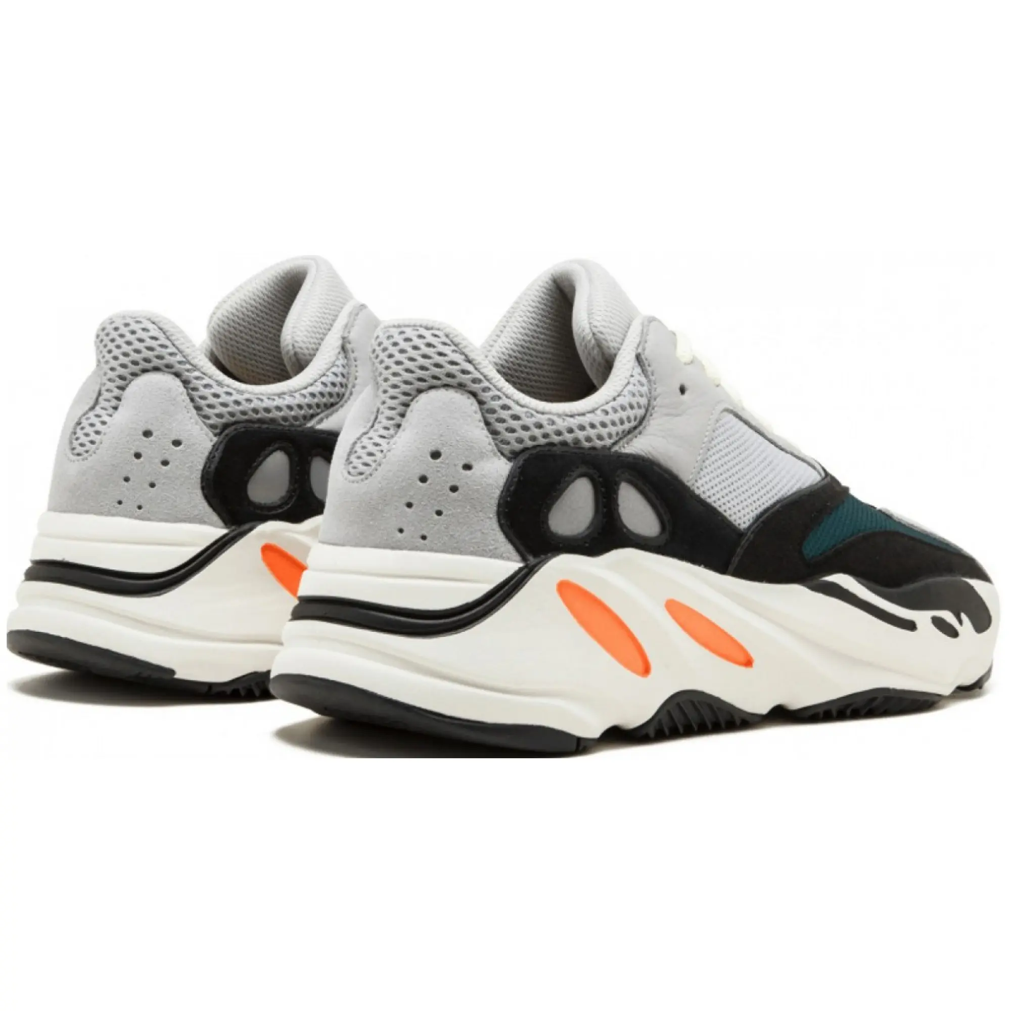 Yeezy Wave Runner Yeezy 700s Black Orange Laces Teal Blue 700s