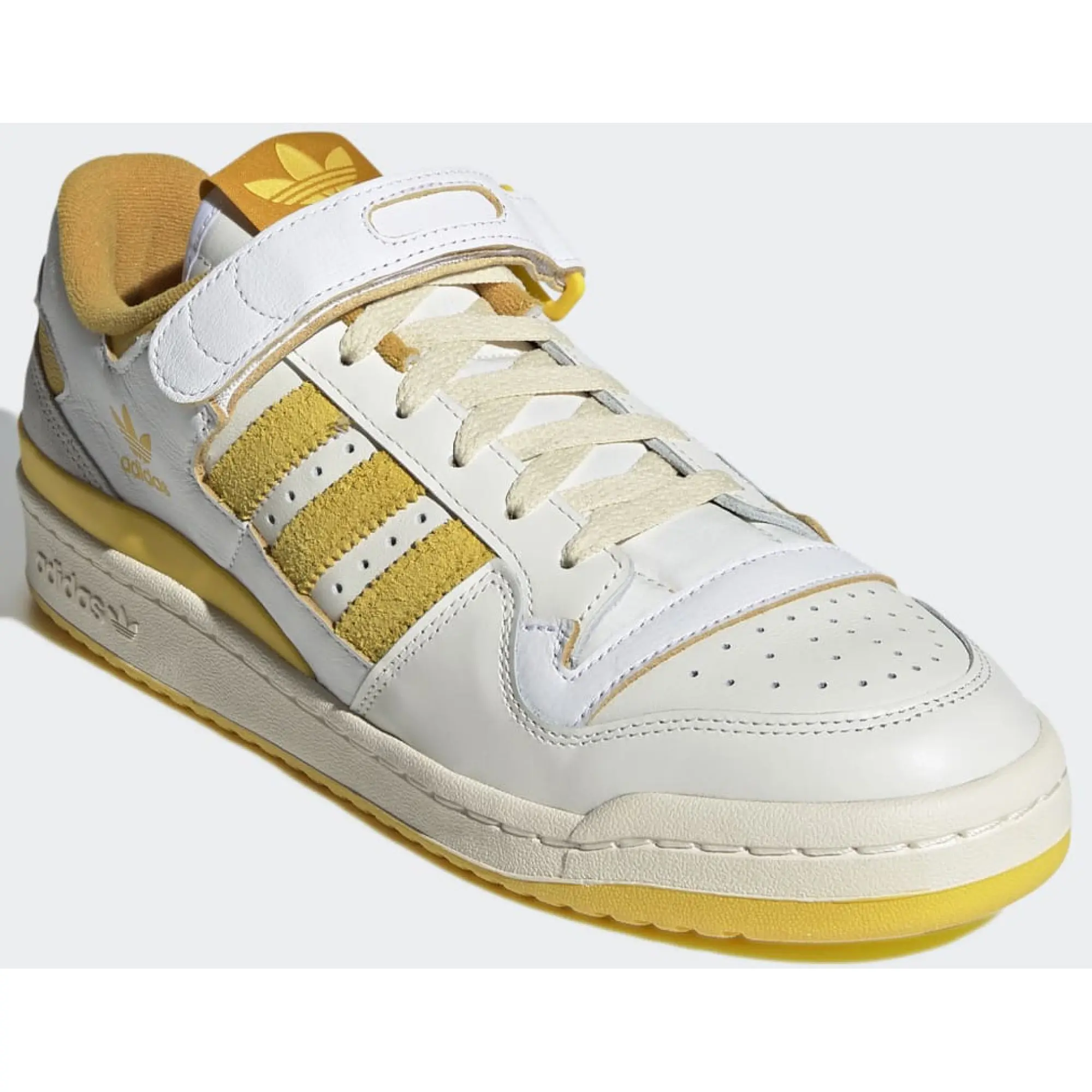 Yellow and white adidas sale